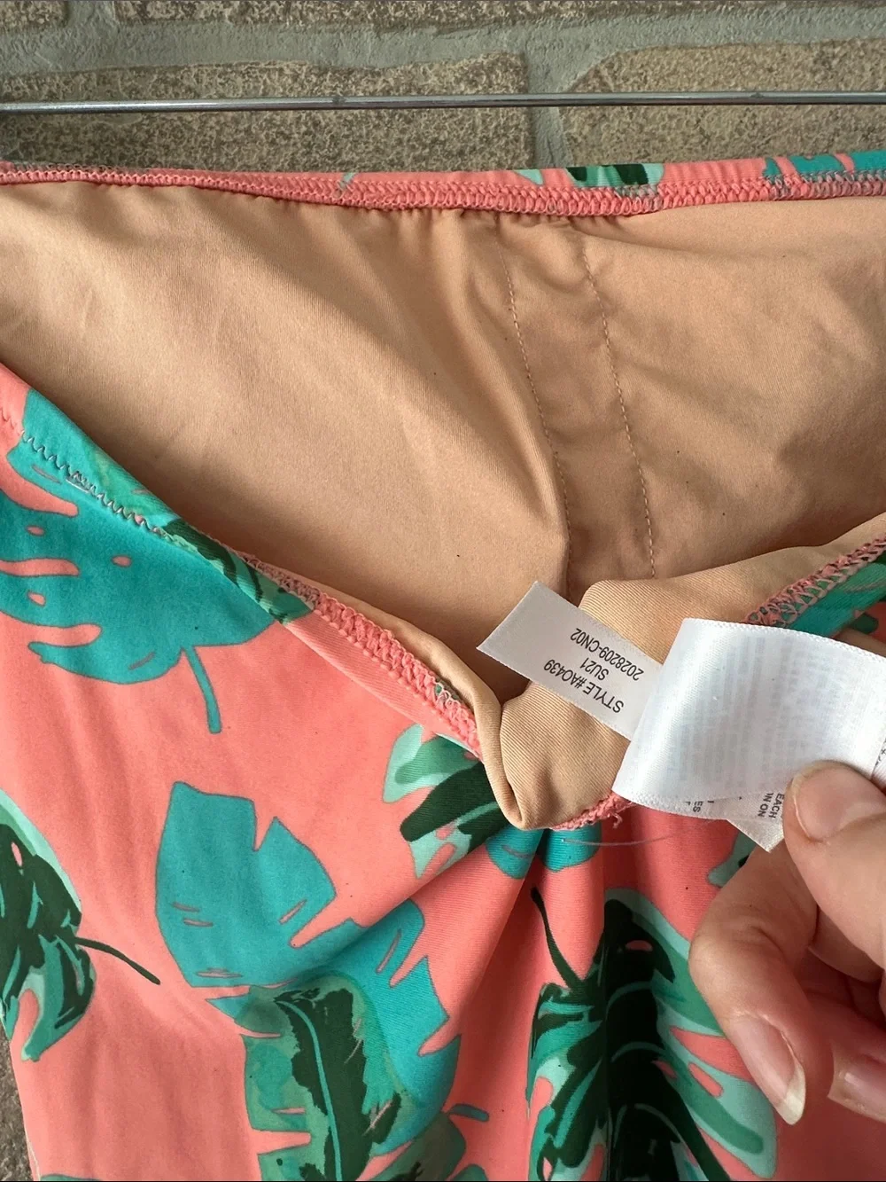 J.CREW FACTORY Printed strapless one-piece swimsuit Like New - Picture 6 of 8